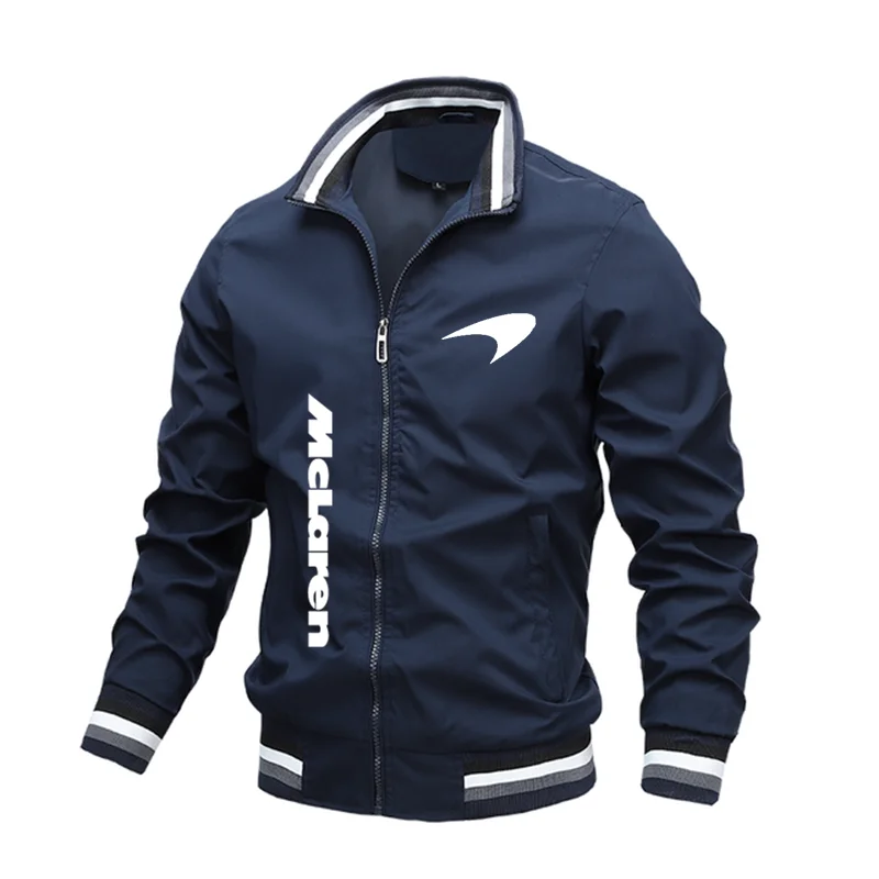 

2022 Men's Fashion MCLAREN Print Trench jacket Casual jacket Men's outdoor blazer Spring fall Army Cargo bomber Jacket Men's wea