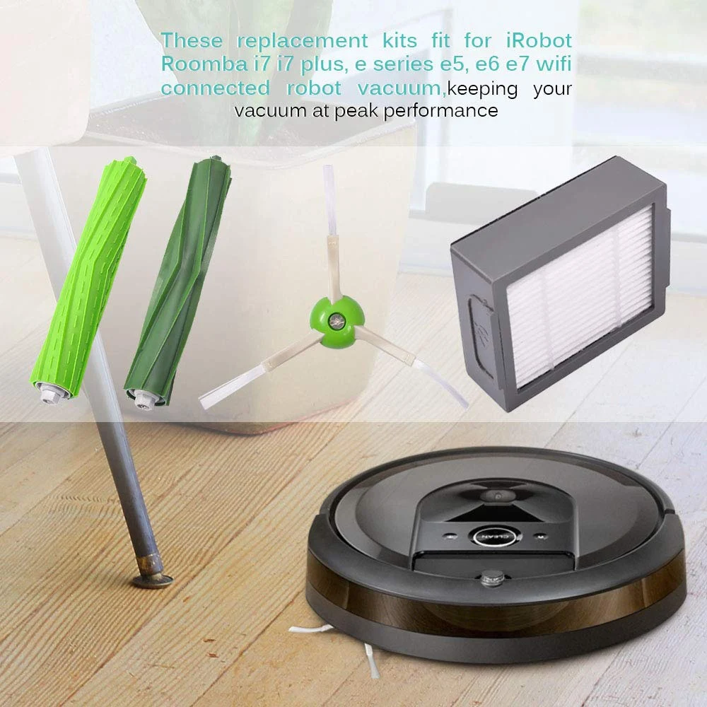 Replacement Kit for IRobot Roomba E5 E6 E7 I7 I7+I6 I8 I3 I4 Plus 3150 E&ampI Series Vacuum Cleaner Parts Accessories
