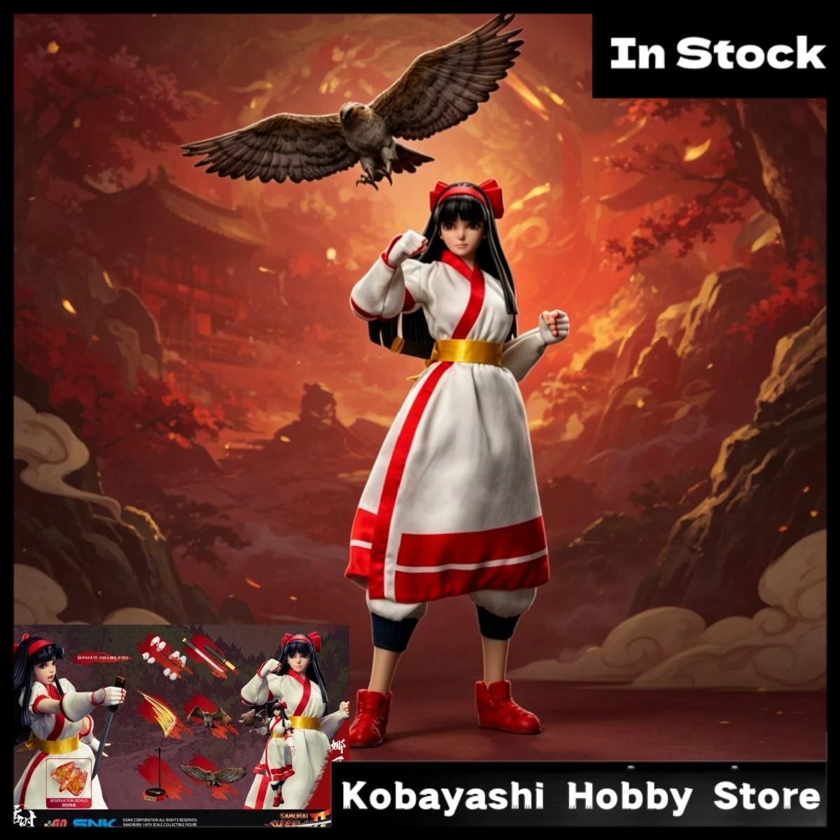 Фото В наличии: Оригинальная коллекционная фигурка Tunshi Studio TS-018 Накоруру из Samurai Shodown, масштаб 1/6, премиум-качество №1