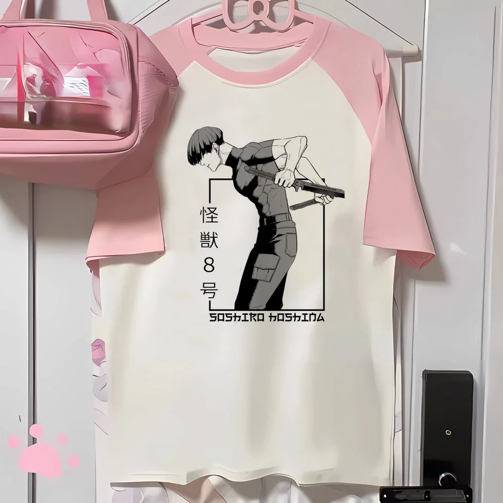 Футболки Kaiju No 8 Женский Топ для отдыха женская одежда с графическим принтом 2000s y2k