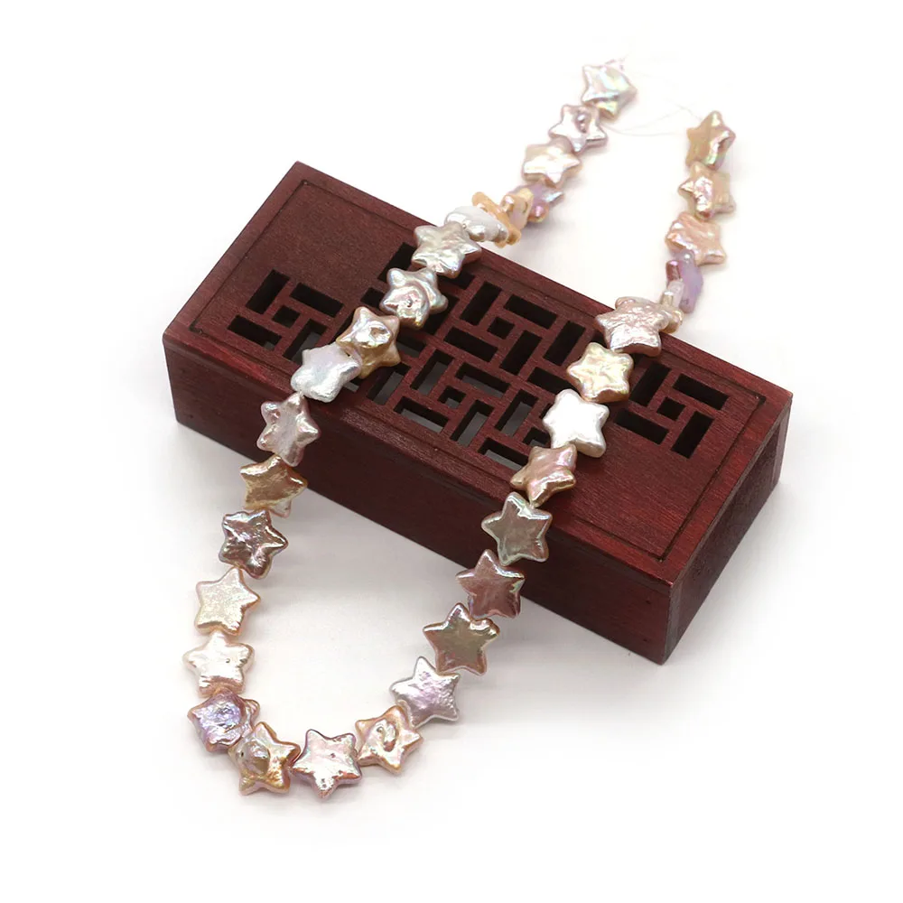 Женское Ожерелье из жемчуга в форме звезды, 12-13 мм