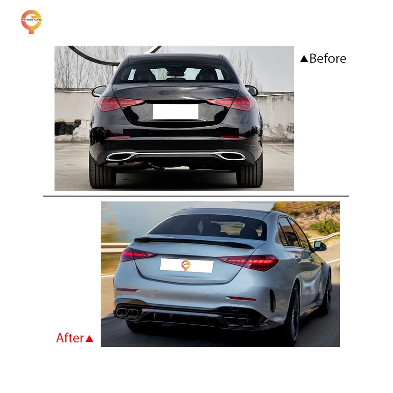 Обновление Mercedes C class W206 до решетки бампера C63 подтяжка лица Комплект кузова для