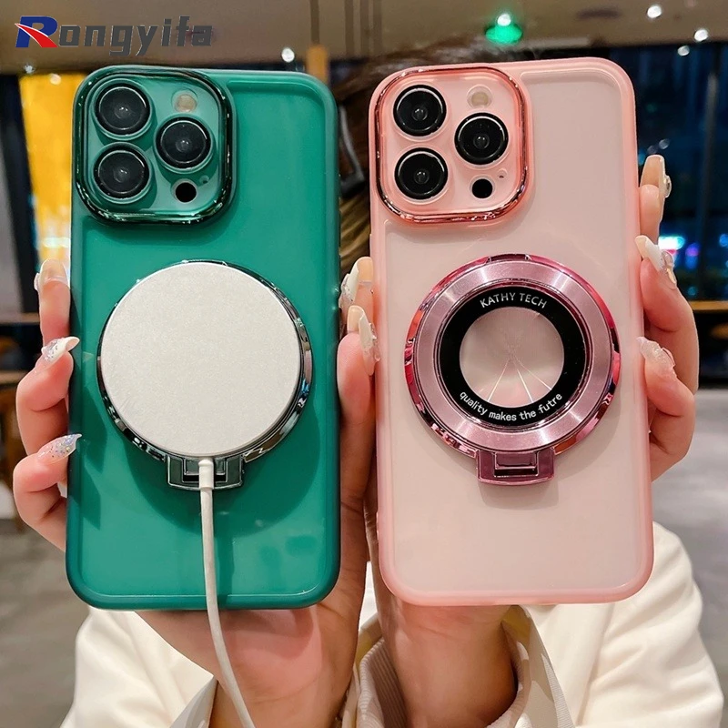 Чехол для телефона Huawei Nova Y70 Plus Y90 Y61 9 SE Honor X8 5G X6 X6S X7 X9 магнитный круглый бампер с