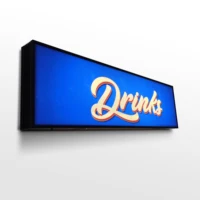 Store Sign For Business Illuminated Signs LED Lightbox Outdoor Lighting Shop Logo Metal Light Box