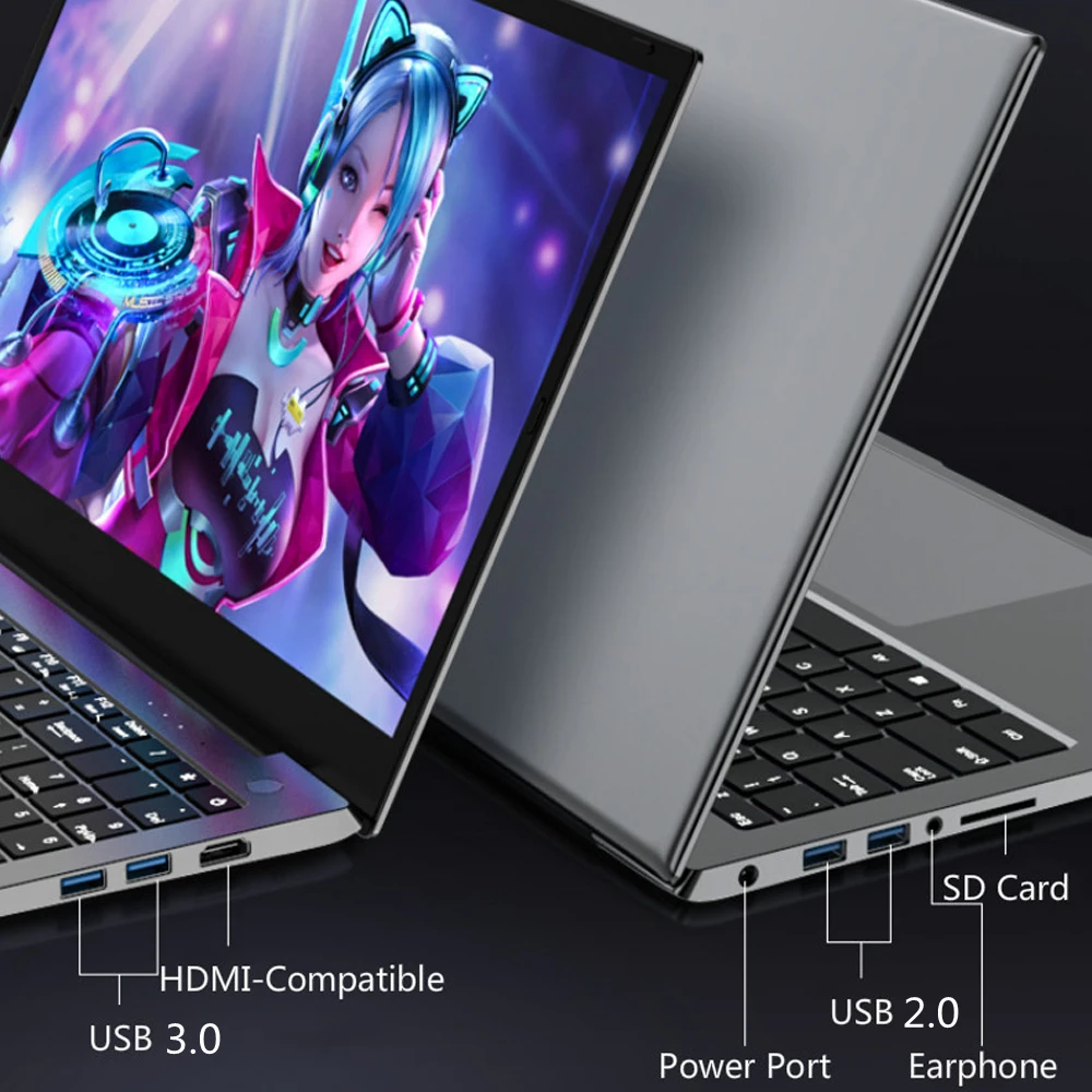 Ультратонкий ноутбук i9 15 6 дюйма Intel i7 1165G7 10880H макс. 32 Гб ОЗУ 2T SSD 1920*1080 портативный