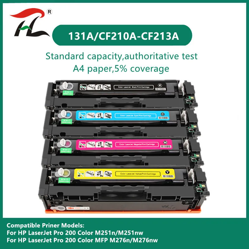 

210A CF210A CF211A CF212A CF213A 131A Compatible Toner Cartridge For HP LaserJet Pro 200 COLOR M251n M251nw M276n M276nw printer