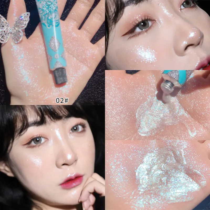 

Water Light Contouring Highlighter Face and Eyes Lying Silkworm Fine Shimmering Brightening Liquid Glitter Eyeshadow Wholesale