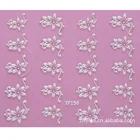 Водостойкие переводные наклейки для ногтей, Модный 3D цветочный дизайн, маникюрные инструменты для девушек и женщин, наклейки для ногтей XF150