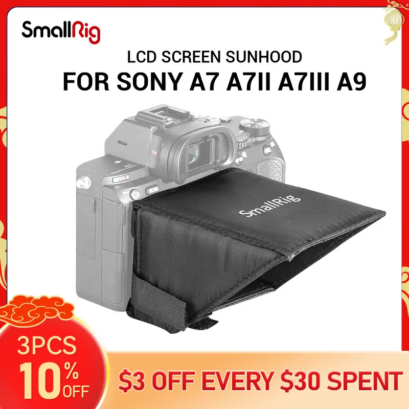 

SmallRig A7M3 LCD Screen Sunhood for Sony A7 A7II A7III A9 Series Cameras Sun Shade 2215