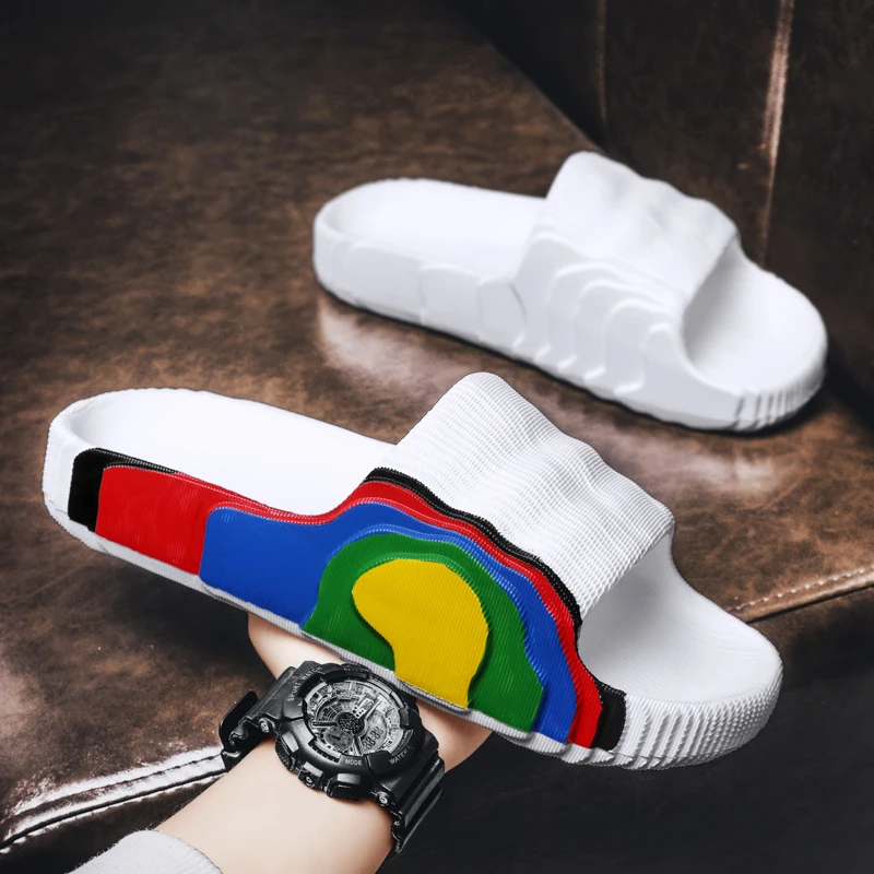 Шлепанцы унисекс пляжные сланцы для улицы Нескользящие Эва повседневная