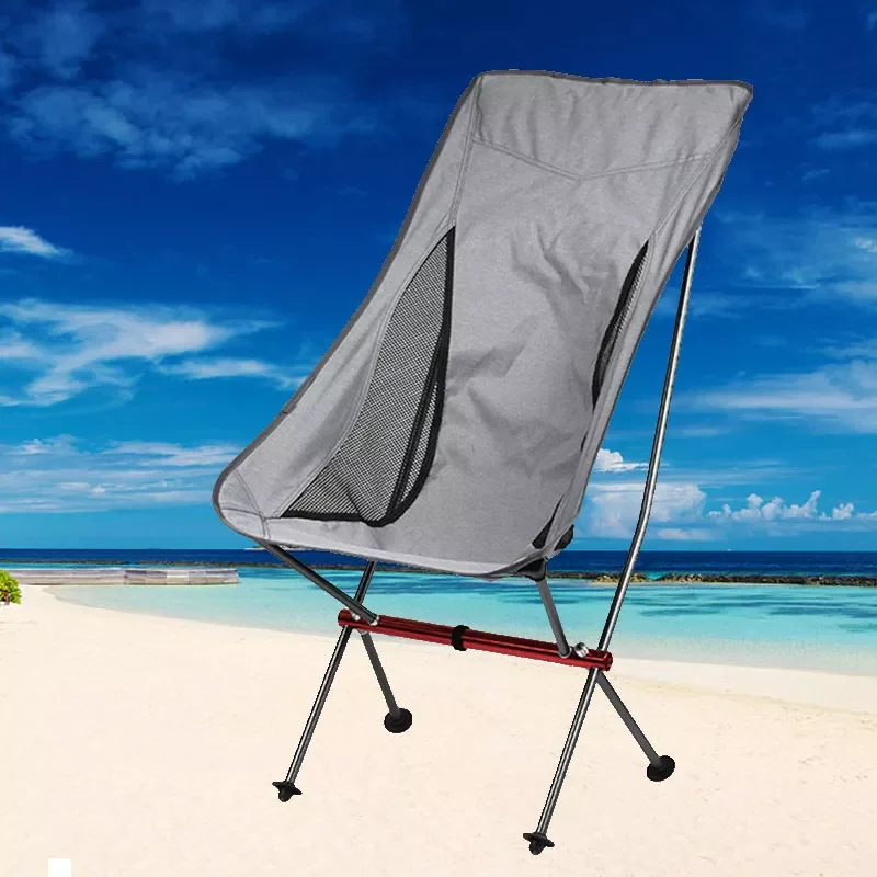 

Fishing Chair Folding High Back Bearing 150kg Breathable Camping Outdoor Portable Travel Ultralight Picnic BBQ Beach