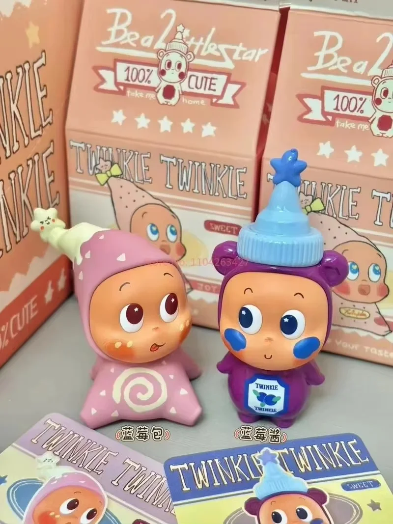 Фото Горячая новинка: POP MART 123 Twinkle Twinkle Create Your Taste Series — Загадочные коробки-сюрпризы (Blind Box), коллекционные фигурки, милые аниме-украшения, подарки №3