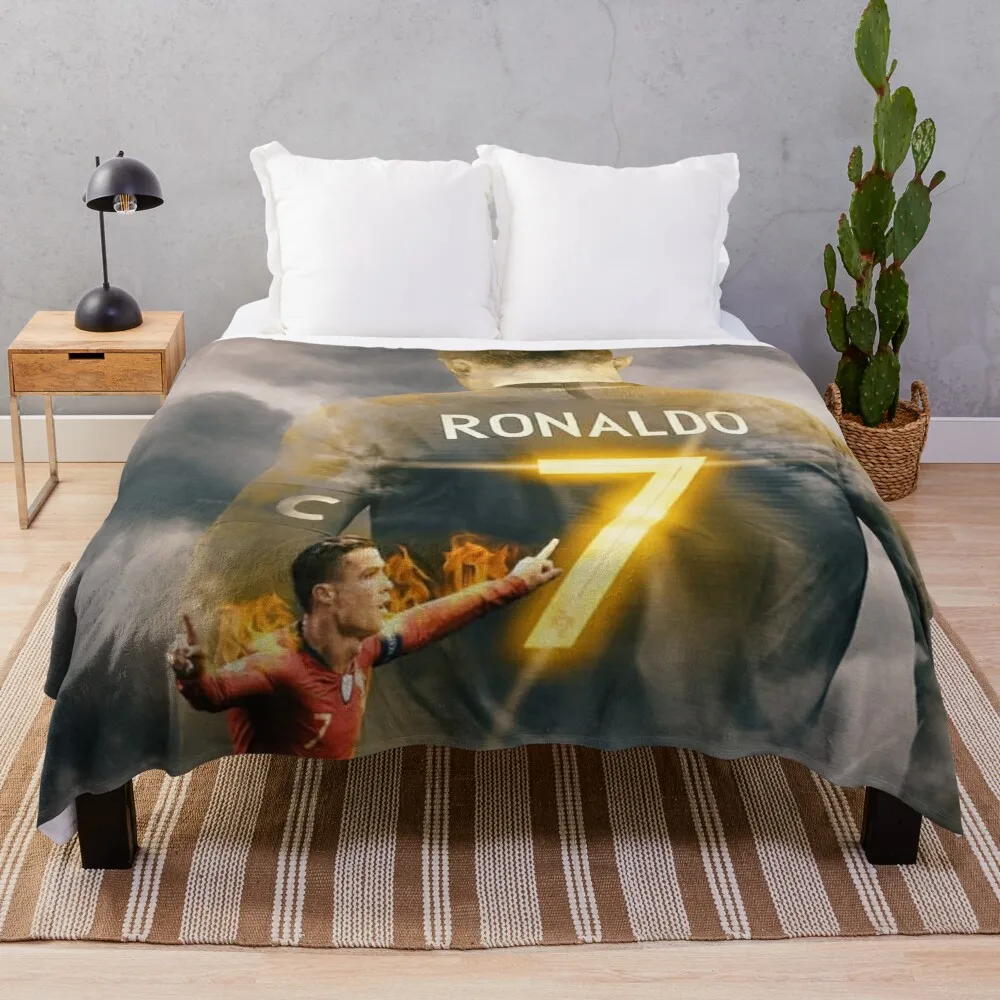 

Art CR7 Wallpaper Throw Blanket goods for home and comfort