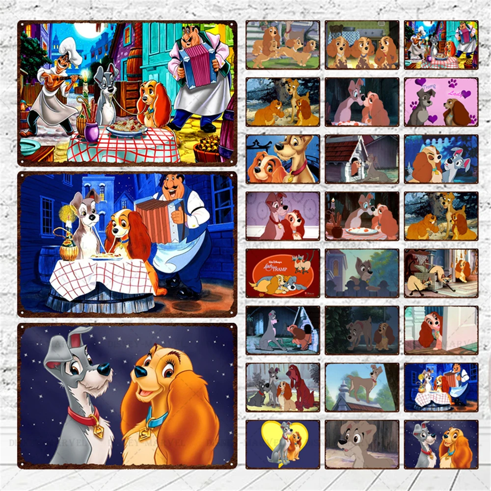 

Металлическая ретро-наклейка Disney в виде бродящей собаки