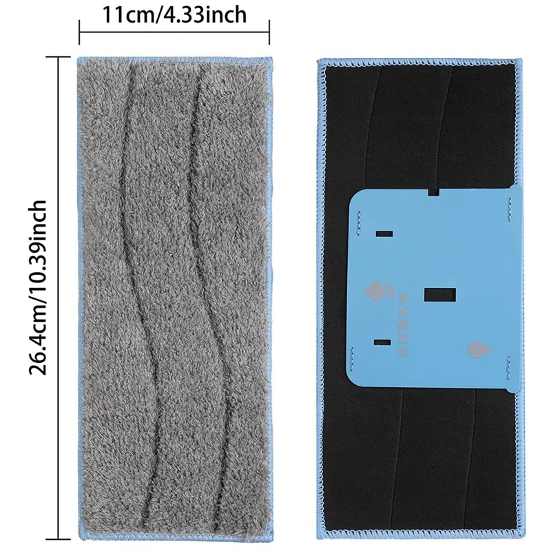 Моющиеся и многоразовые подкладки для влажной уборки совместимые с Irobot Braava Jet M