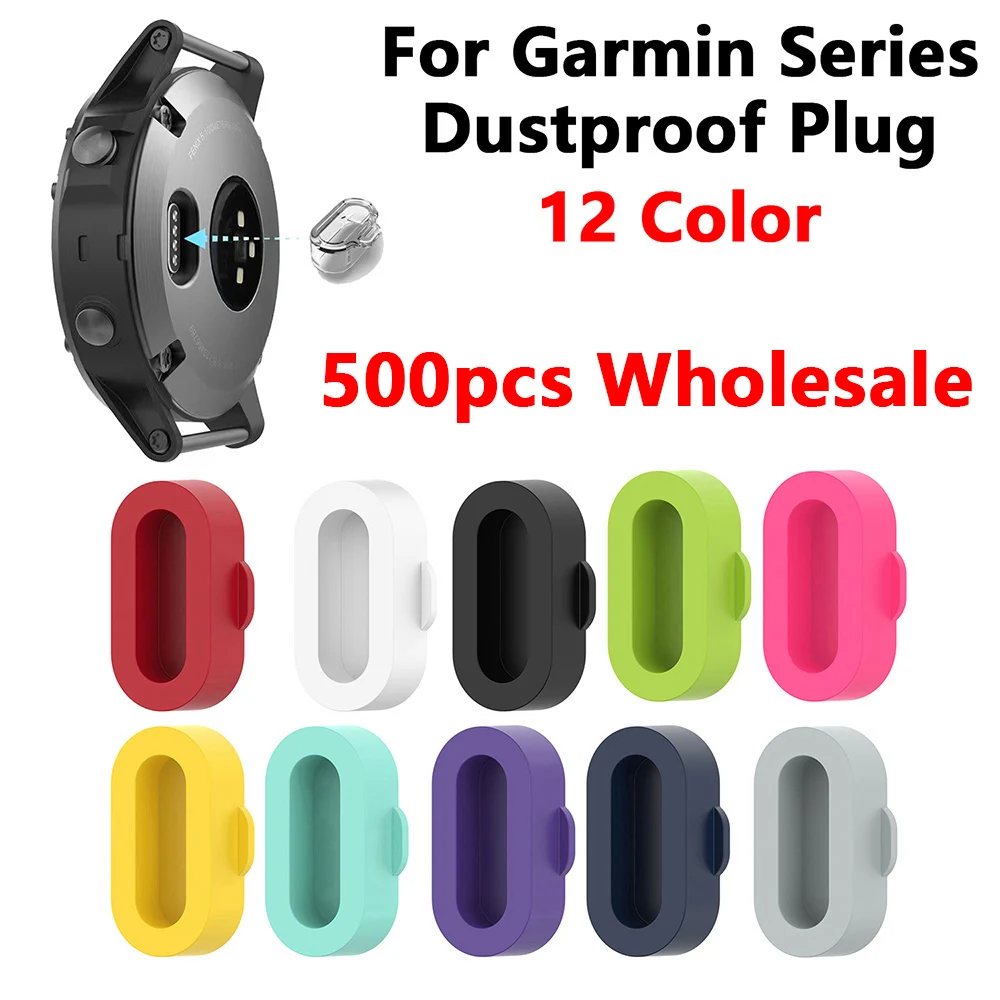 

500pcs Wholesale Colorful Silicone Dustproof Plug Cover Case For Garmin Vivoactive 3 4 4S Fenix 6 6S 6X 5 5X 5S Forerunner 935