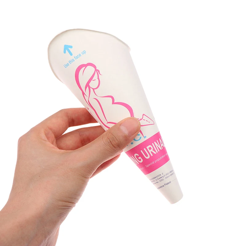 12PCS Disposable Urinal Funnel，Outdoor Travel Camping Portable Women Device Stand Up Pee