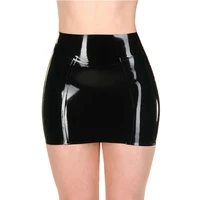 latex mini skirts tight latex rubber dresses with back zip xs xxl