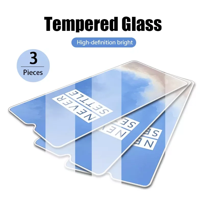 

3PCS screen protective for one plus 7 8T tempered glass protector for Oneplus 6 6T 7T 8T 5 5T 3 3T Nord N100 N10 5G glass