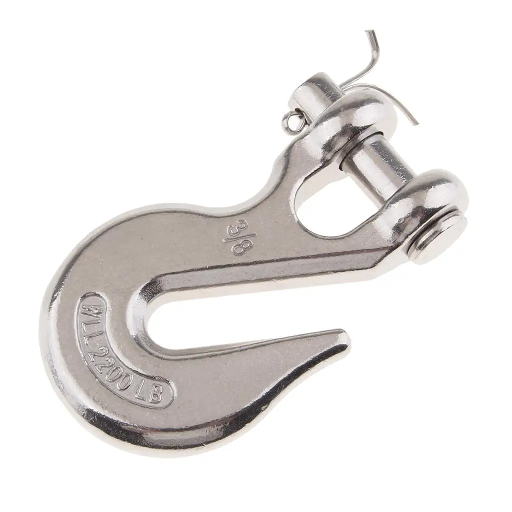 

3/8 Inch Clevis Grab Hook Boat Truck Trailer Rigging Tow Chain Tie Down Hook