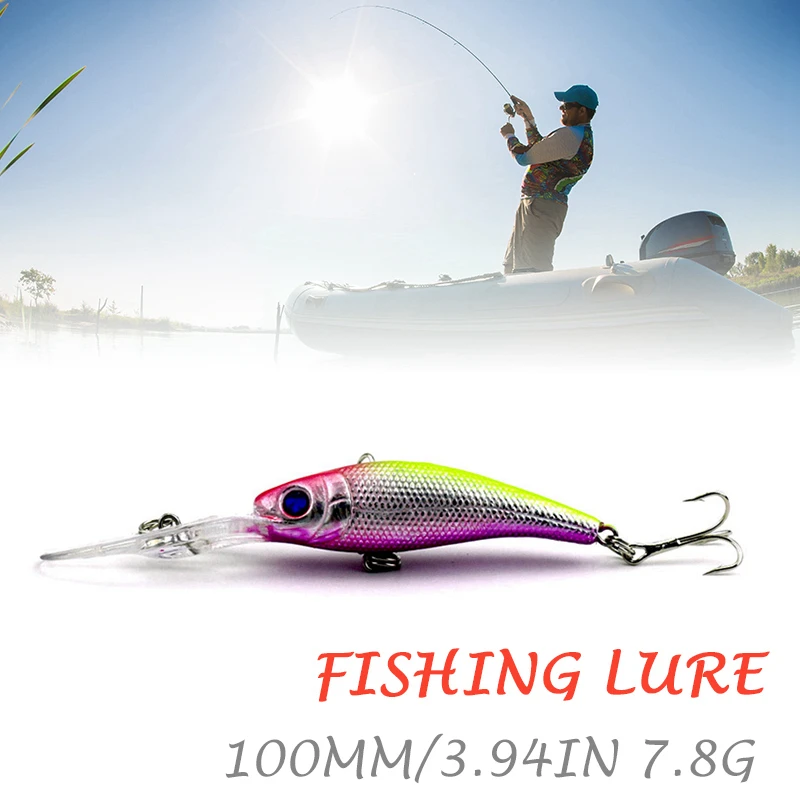 Рыболовная приманка 100 мм Тонущая рыболовная для ловли окуня карпа форели Амура