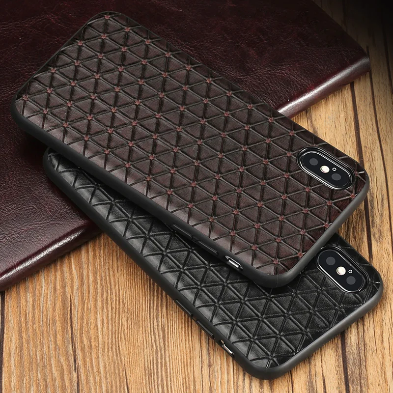 

Роскошные чехлы для телефонов iPhone 7 8 Plus X Xs Max, чехол с треугольной текстурой, задняя крышка для iPhone 6 6S Plus 6p 7p 8 p, чехол