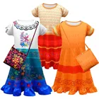 Платье Mirabel для девочек, карнавальвечерние для малышей, новинка 2022, Детский костюм для ролевых игр с фильмами, летняя детская повседневная одежда, платья для выпускного вечера, для малышей