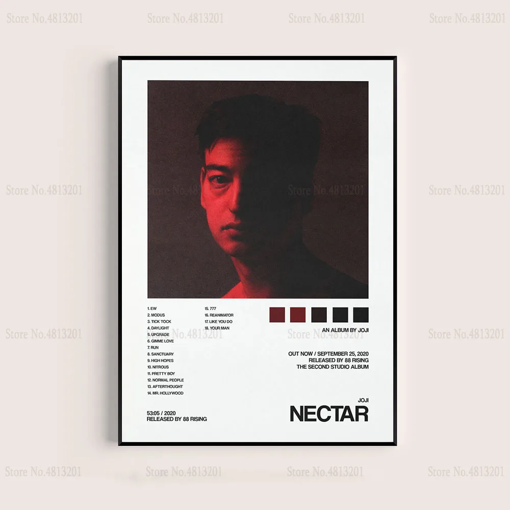 Плакаты и принты музыкальный альбом Joji Rapper Star модная живопись холст настенное