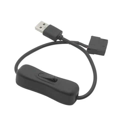 USB To Big 4-контактный переключатель Molex Линейный кабель питания вентилятора Компьютерный корпус Переходник Шнур 12 В 4-контактный разъем «мама» на 5 В USB-кабель-адаптер USB «папа»