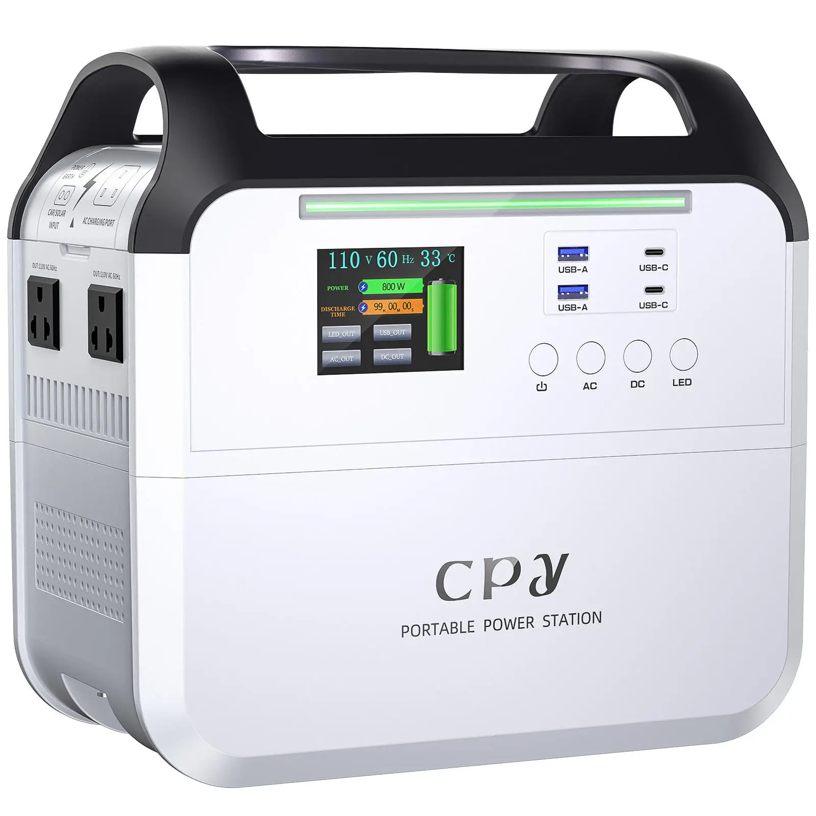 

ZD-XNY-F800W pro Outdoor 800W Super capacity portable new energy battery solar generator Portable Power Station