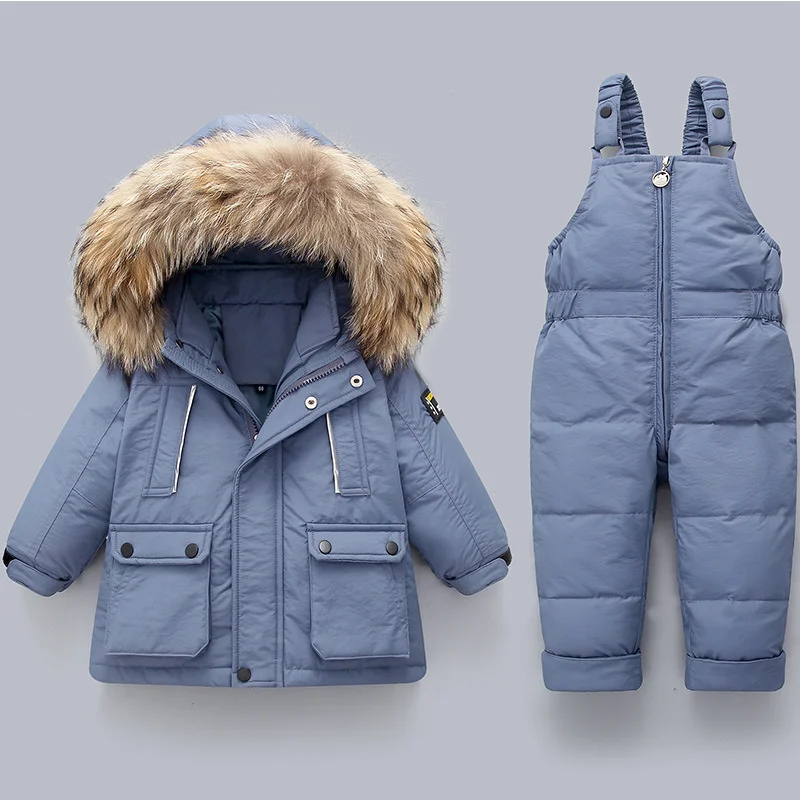 children snow suit New boy baby thicken warm down jacket infant overcoat winter coat toddler girl clothes parka kids clothing
