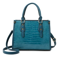 luxury womens bags designer crocodile pattern shoulder bag pu leather brand woman crossbody casual handbag women tote bags sac
