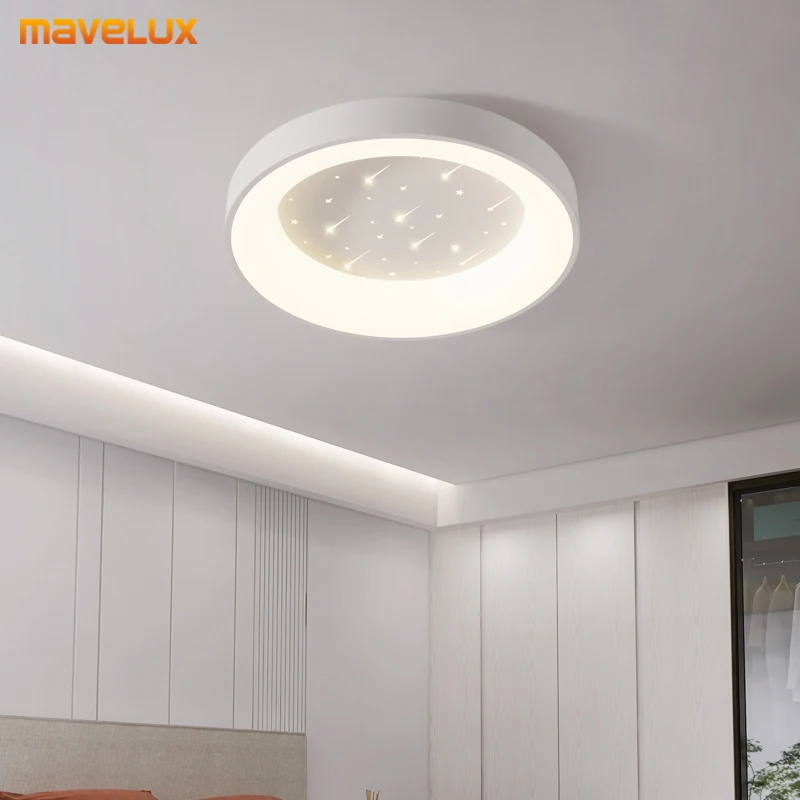 Dimming White Simple New Modern LED Chandelier Lights Living Dining Room Bedroom Kitchen Hall Home Hallway Lamps Indoor Lighting