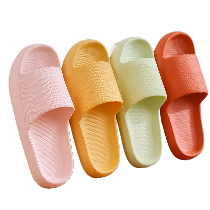 

2022 New EVA Men And Women Stepping on Shit Feeling Soft Bottom Slippers non-slip Wear-resistant Shower Outer Wear Dual-use