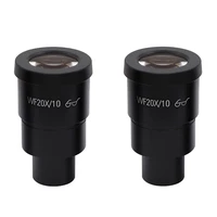 1 pair professional 20x stereo microscope eyepiece black extreme widefield oculars for binocular trinocular microscopio
