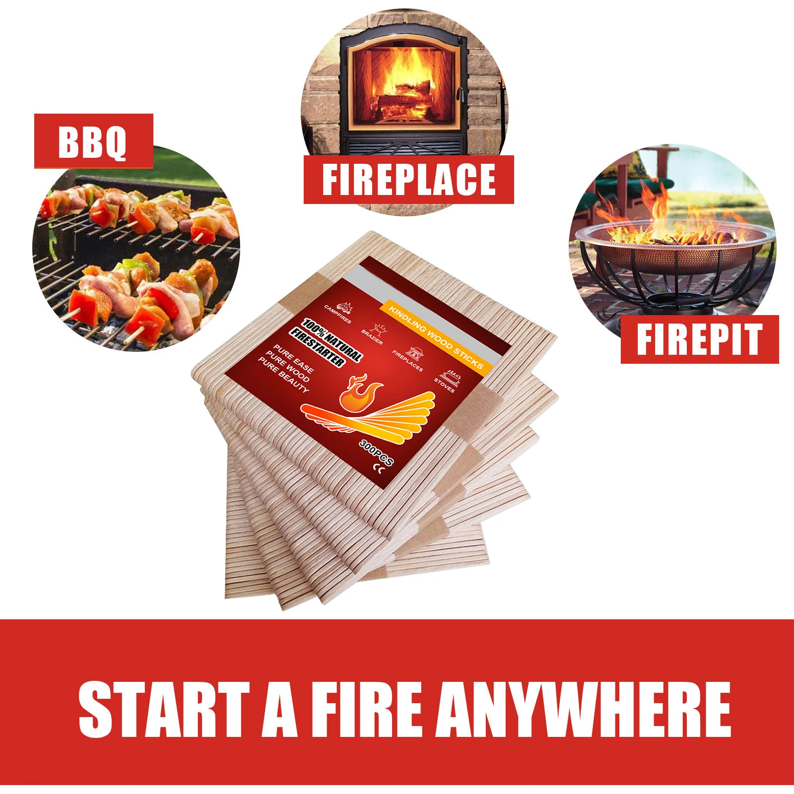 300/500 шт. деревянные палочки для приготовления пищи | Спорт и развлечения