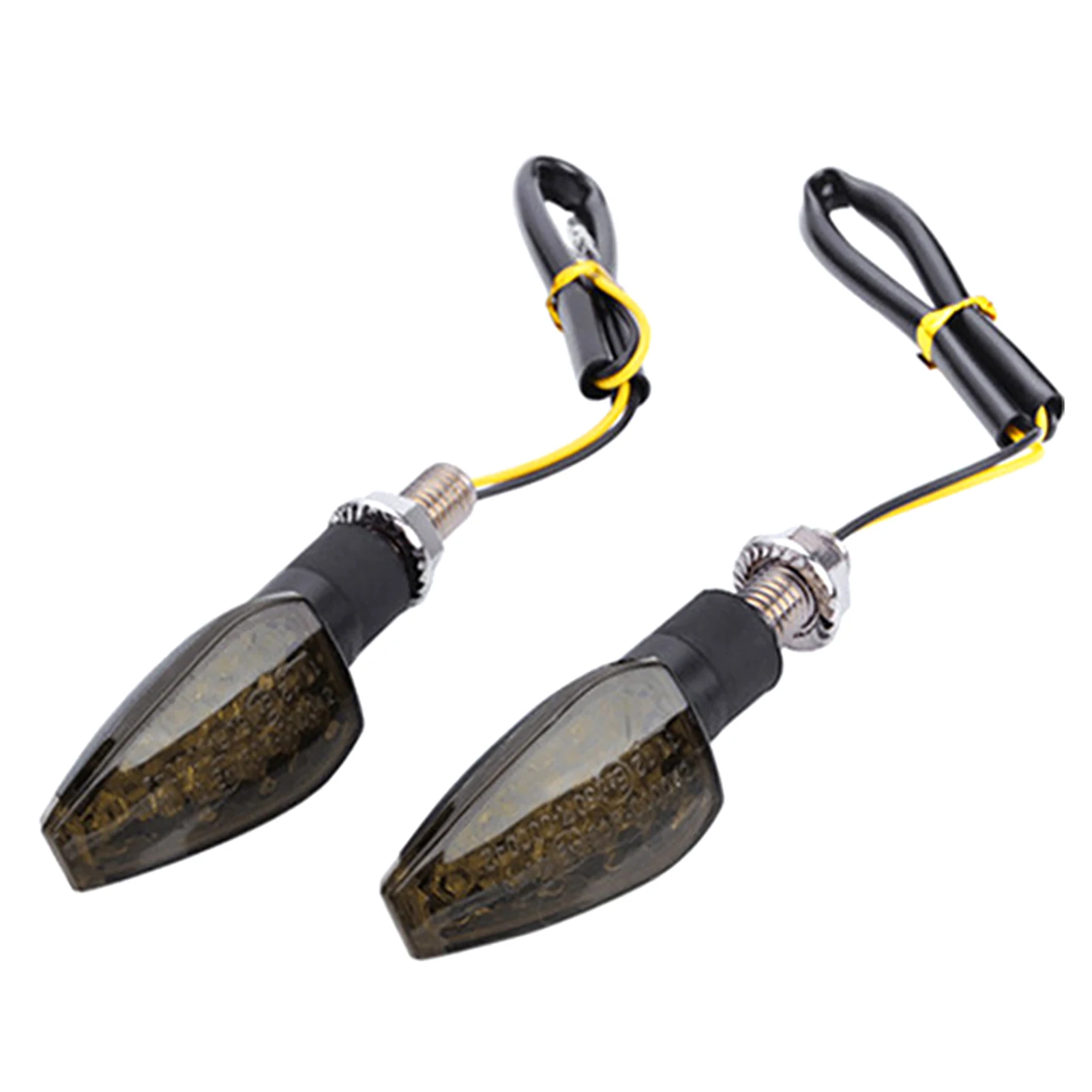 

2Pcs 12V For Motorcycle Waterproof M10 Bolt Front Rear Universal ATV Accessories Turn Signal Light No Heat 14 LED Easy Install