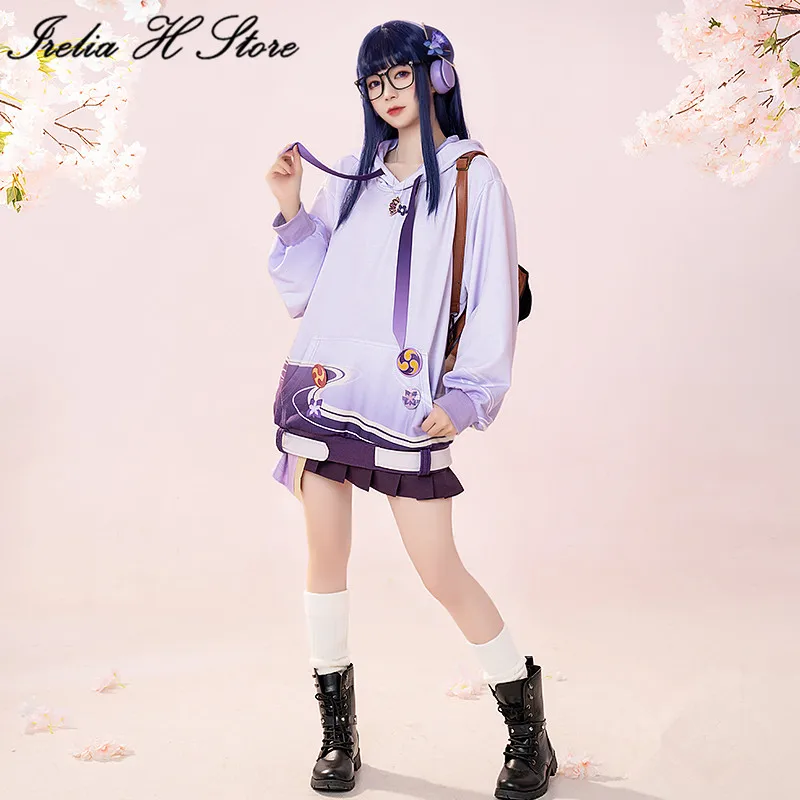 

Irelia H Store Game Genshin Impact Cosplay Raiden Shogun комплект униформы для косплея на день рождения