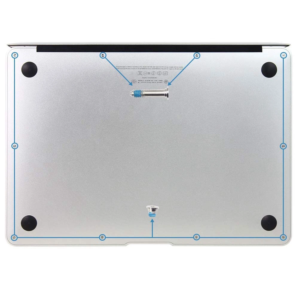 Винты нижние для Macbook Air 11 дюймов 13 A1369 A1370 A1465 A1466 10 комплектов/партия