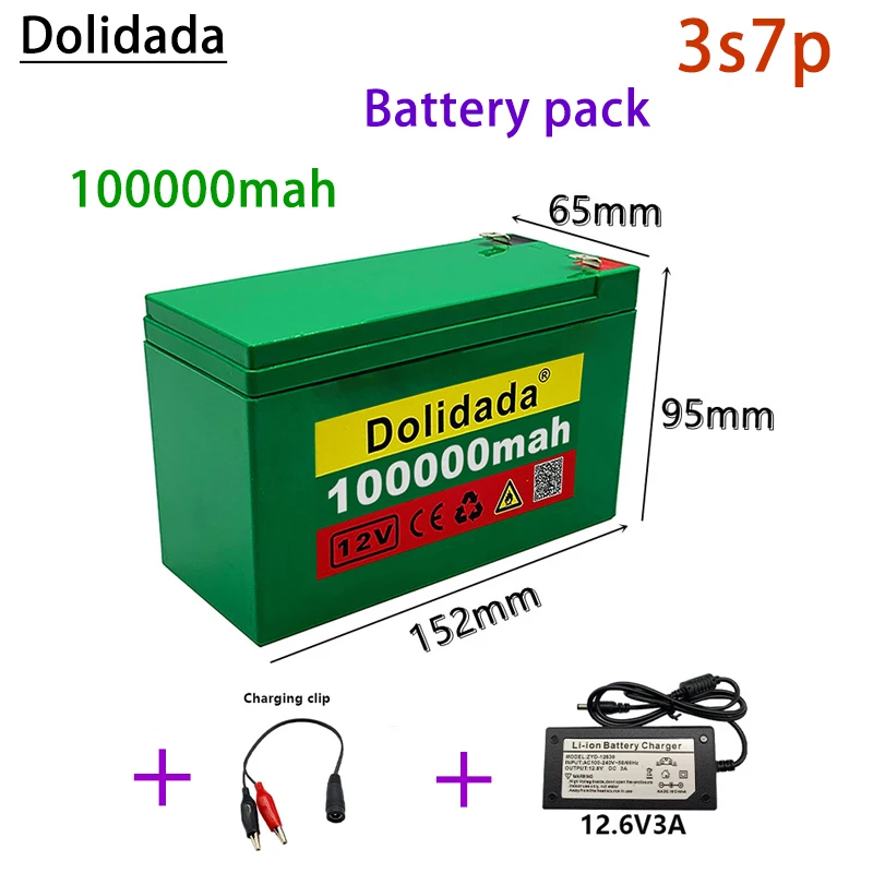 

3S7P 12V 100Ah Charger BMS Is Widely Used In 12V Electric Equipment: Agricultural Spray, Traffic Lights, Amplifiers, Cameras Etc