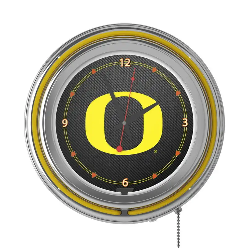 

Double Rung Neon Clock - Carbon Fiber