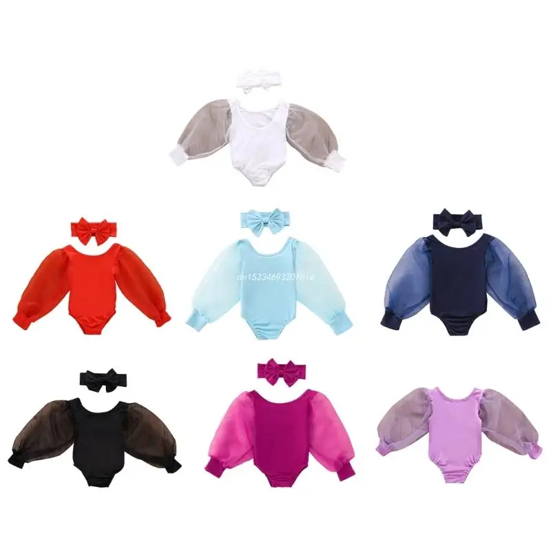 

Детский фатиновый комбинезон с буффами на рукавах