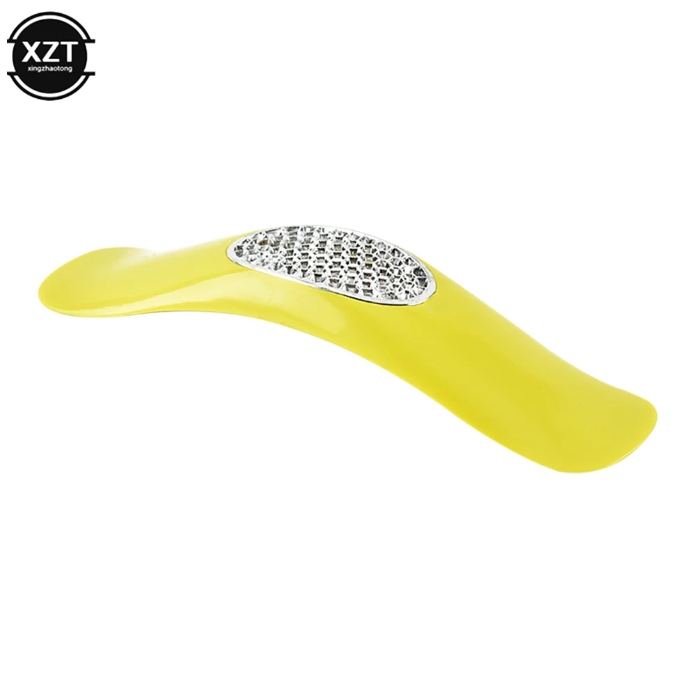 

Stainless Steel Curved Garlic Press Mincer Manual Ginger Crusher Multifunction Shredder Kitchen Gadget