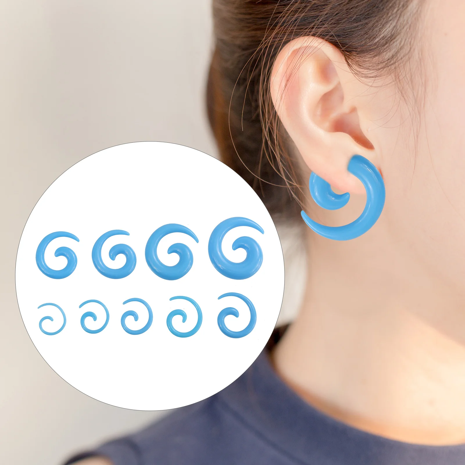 

Ear Gauges Stretching Plugs Tapers Acrylic Expander Tunnels Starter Set Spiralkit Kits Jewelry