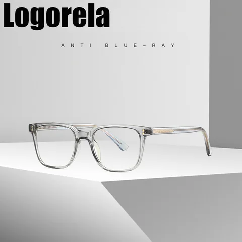 Logorela 2032, модные высококачественные очки TR90, ретро, блокирующие синий свет, оптическая оправа для очков по рецепту для мужчин и женщин
