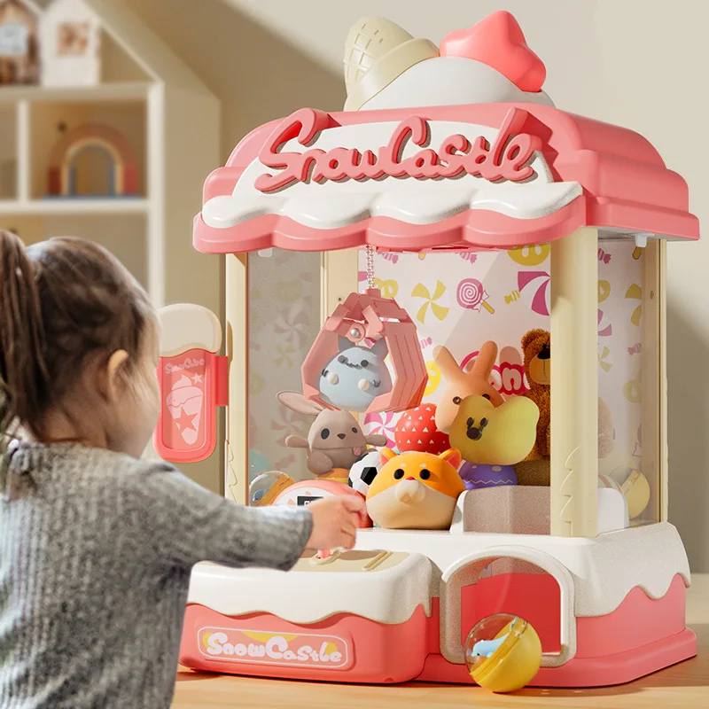 

Children Automatic Mini Claw Machine Cute Coin Operated Play Game Arcade Crane Doll Machines Toys Kids Birthday Christmas Gifts