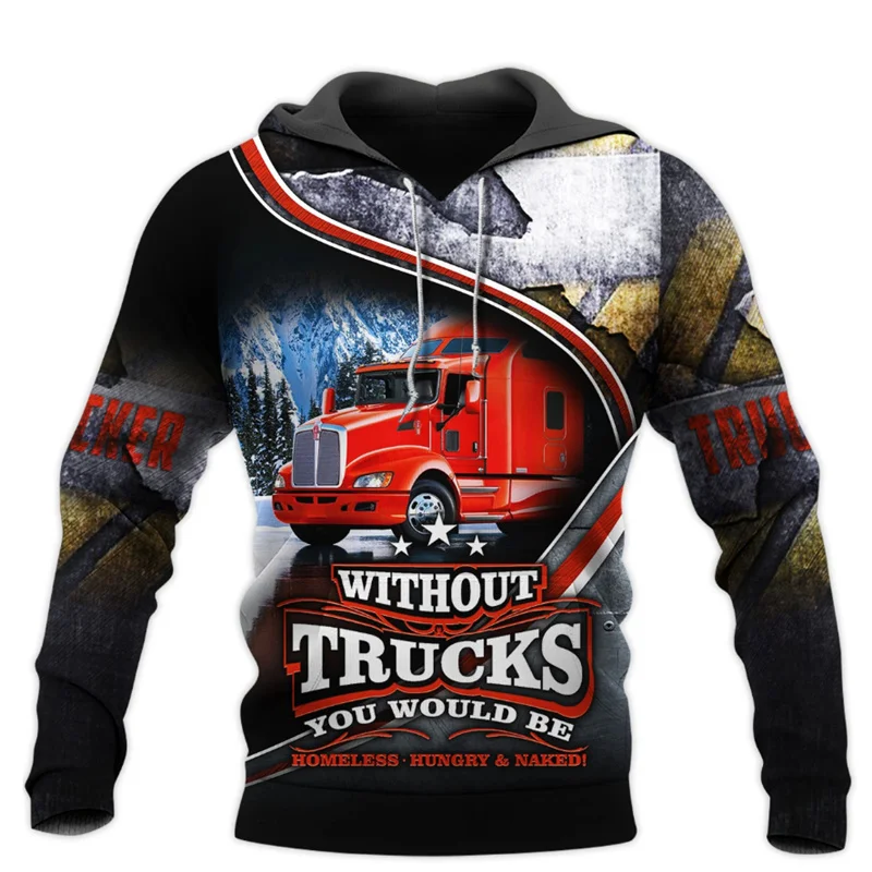 

Повседневная модная мужская толстовка с 3D принтом Love Truck, осенняя толстовка на молнии, уличная толстовка унисекс в стиле Харадзюку, хип-хоп, ...