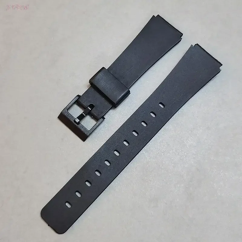 Фото Ремешок из полимерной смолы для часов, браслет для Casio MQ-27 MQ-38 MQ-26 MQ-28 MQ-105 MQ-95, прочный Univesal, черный браслет для часов, 18 мм №1