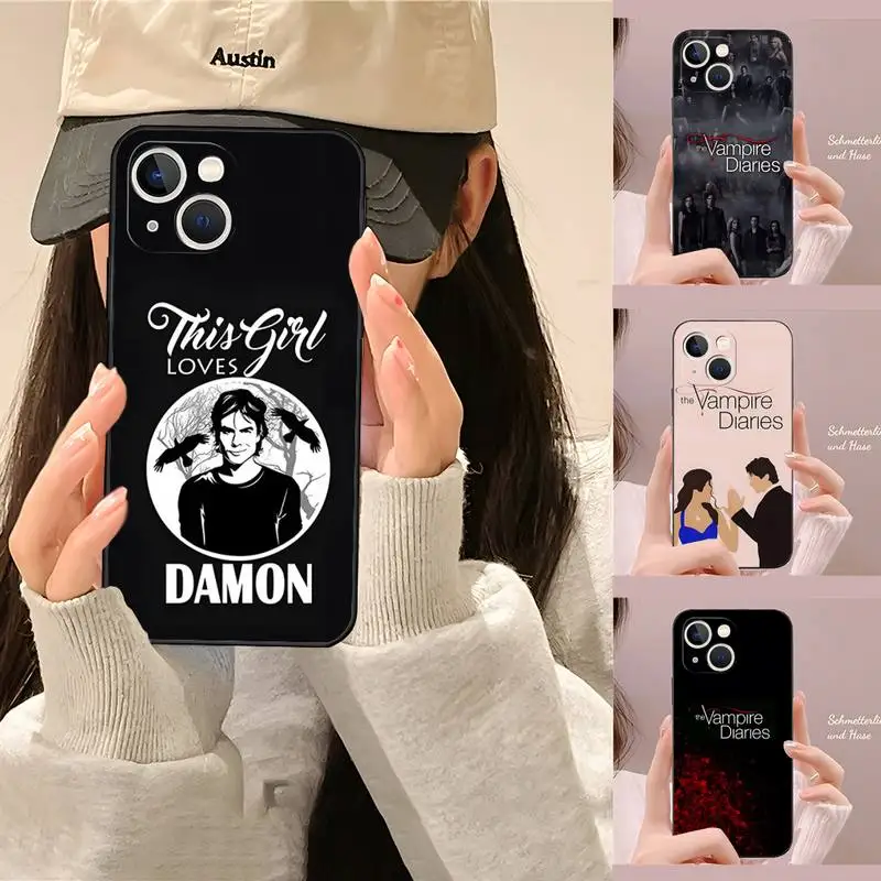 

The Vampire Diaries Phone Case Funda for IPhone Apple 12 Pro 11 13 Mini 14 Max 7 8 6S Plus XR X XS SE 2020 Shockproof Back Cover