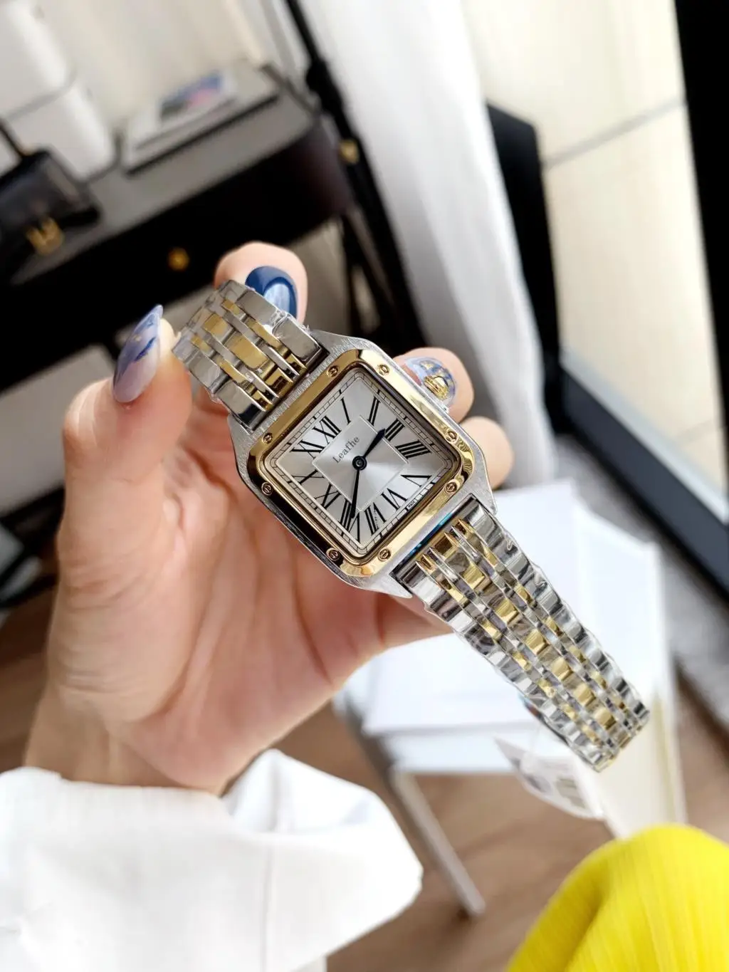 

New Fashion Brand Women's Watches Stainless Steel Material Butterfly Clasp Dial Diameter 29*28mm Mechanical Watch Gift Reloj